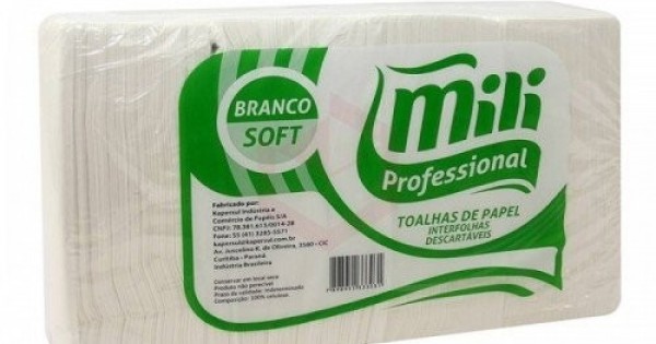 Papel Toalha Interfolhado - Pack com 1000 folhas - Loja Sentaki